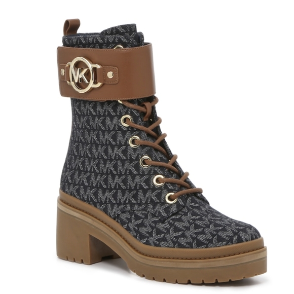 Michael Kors logo Combat boots - Picture 1 of 5